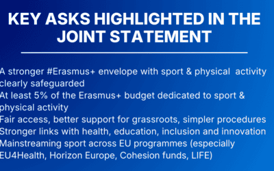 EOSE signs joint statement on sport in Erasmus+ 2028-2034