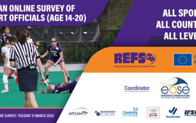 European Survey Launched to Strengthen Recruitment and Retention of Young Sport Officials