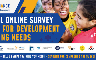 Global survey launched to identify the priority training needs in Sport for Development